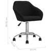vidaXL Otočn&aacute; kancel&aacute;řsk&aacute; židle čern&aacute; textil