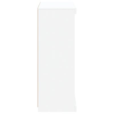 vidaXL Příborník s LED osvětlením bílý 60,5 x 37 x 100 cm