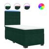 vidaXL Box spring postel s matrac&iacute; tmavě zelen&aacute; 80 x 200 cm samet