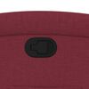 vidaXL Polohovací křeslo vínové textil