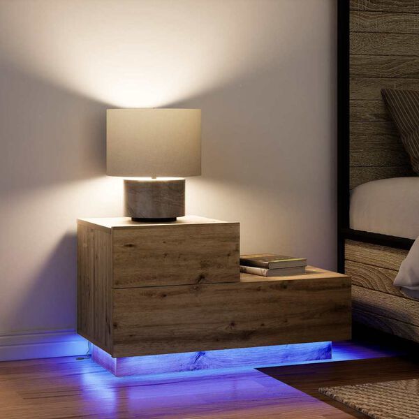 vidaXL Nočn&iacute; skř&iacute;ňka Artisanov&yacute; dub 70 x 36 x 40,5 cm kompozitn&iacute; dřevo