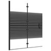 vidaXL Skl&aacute;dac&iacute; sprchov&yacute; kout ESG 120 x 140 cm čern&yacute;