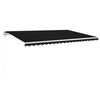 vidaXL Automatick&aacute; zatahovac&iacute; mark&yacute;za 500 x 350 cm antracitov&aacute;