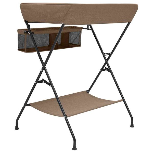 vidaXL Přebalovac&iacute; pult taupe železo