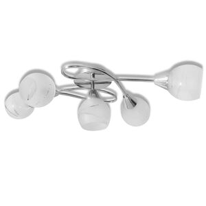 Stropn&iacute; sv&iacute;tidlo se skleněn&yacute;mi st&iacute;nidly na 5 ž&aacute;rovek E14