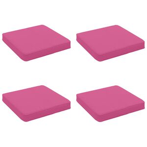 vidaXL Polstry ve 4 kusech VUGHT 4 pcs 100% polyester Růžov&aacute;
