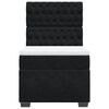 vidaXL Box spring postel s matrac&iacute; čern&aacute; 100x200 cm samet