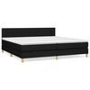 vidaXL Box spring postel s matrac&iacute; čern&aacute; 200x200 cm textil