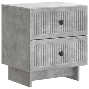 vidaXL Nočn&iacute; skř&iacute;ňka se z&aacute;suvkou Betonově &scaron;ed&aacute; 43 x 34,5 x 47,5 cm