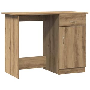 vidaXL Psac&iacute; stůl dub artisan 100 x 50 x 76 cm kompozitn&iacute; dřevo