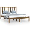 vidaXL R&aacute;m postele medově hněd&yacute; masivn&iacute; dřevo 150 x 200 cm King Size