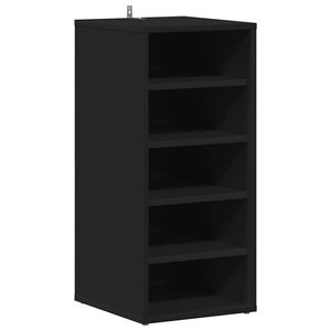 vidaXL Skř&iacute;ňky na boty 31,5 x 35 x 70 cm Čern&aacute; 5 p&aacute;rů obuvi