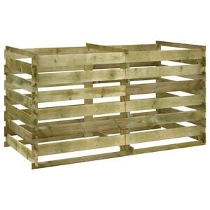 vidaXL Laťkov&yacute; kompost&eacute;r impregnovan&aacute; borovice 180 x 90 x 90 cm
