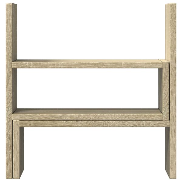 vidaXL Stolní organizér nastavitelný dub sonoma 40x17x41 cm kompozit