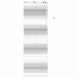 vidaXL Venet &scaron;koln&iacute; žaluzie B&iacute;l&aacute; 85 x 250 cm 35 mm Masivn&iacute; paulovnie