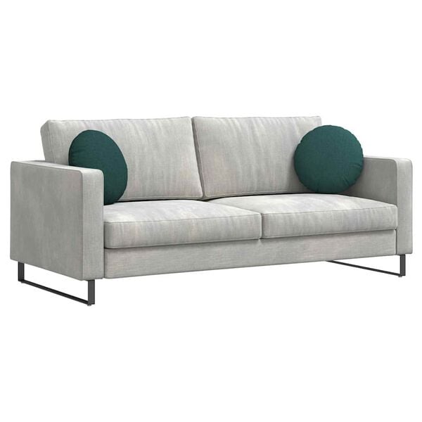 vidaXL Pol&scaron;t&aacute;ře na sedadla 2 pcs Tmavě zelen&aacute; &Oslash;40 x 13 cm textil