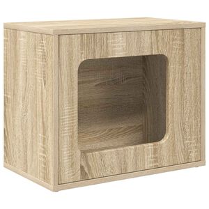 vidaXL Kočič&iacute; dům Sonoma 51 x 30 x 42,5 cm kompozitn&iacute; dřevo