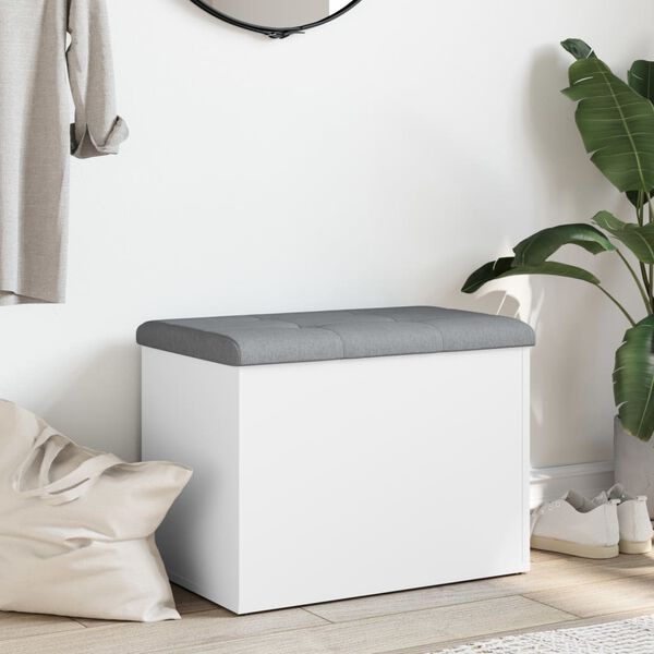 vidaXL &Uacute;ložn&aacute; lavice b&iacute;l&aacute; 62 x 42 x 45 cm, dřevo