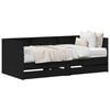 vidaXL Daybed se z&aacute;suvkou Čern&yacute; dub 100 x 200 cm Kompozitn&iacute; dřevo