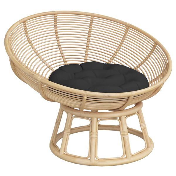 vidaXL Kulat&yacute; sed&aacute;k čern&yacute; &Oslash; 60 x 11 cm oxfordsk&aacute; tkanina