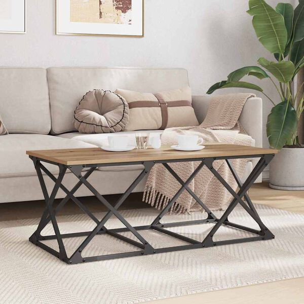 vidaXL Konferenčn&iacute; stolek Artisanov&yacute; dub 100 x 49 x 40 cm