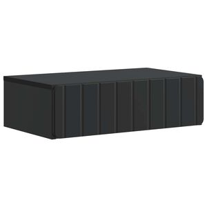 vidaXL N&aacute;stěnn&yacute; bočn&iacute; stůl Čern&aacute; 59 x 34,5 x 17 cm Kompozitn&iacute; dřevo