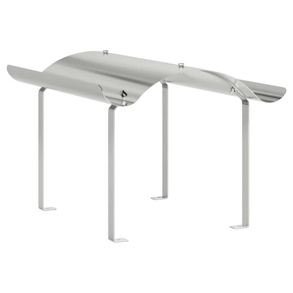 vidaXL Špička komína Stříbrná 59.5 x 50 x 36.5 cm Nerezová ocel