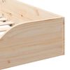 vidaXL R&aacute;m postele Hněd&aacute; 90 x 200 cm Masivn&iacute; borovicov&eacute; dřevo