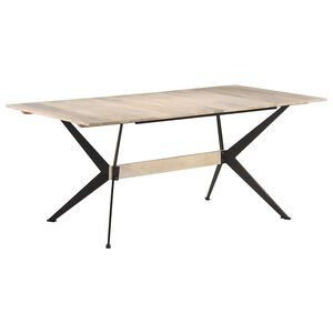 vidaXL J&iacute;deln&iacute; stůl 180 x 90 x 76 cm masivn&iacute; mangovn&iacute;kov&eacute; dřevo