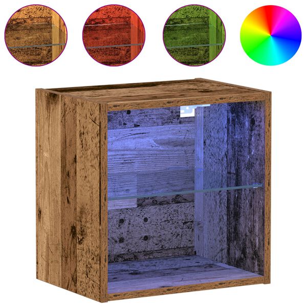 vidaXL Plovouc&iacute; police 2 pcs Hněd&aacute; 40 x 28,5 x 40 cm kompozitn&iacute; dřevo