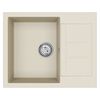 vidaXL Dřez B&eacute;žov&aacute; 620 x 500 mm 80% Křemenn&eacute; a 20% Pryskyřice