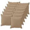 vidaXL Pol&scaron;t&aacute;ř 12 ks HOUTEN Taupe 40 x 40 cm Polyester
