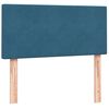 vidaXL Box spring postel s matrac&iacute; tmavě modr&aacute; 100x220 cm samet