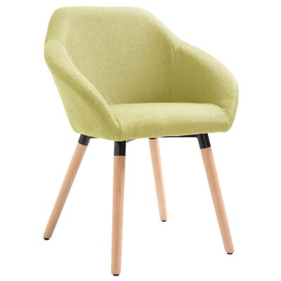 vidaXL Jídelní židle 4 ks zelené textil
