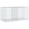 vidaXL Gabionov&yacute; ko&scaron; s v&iacute;kem 200 x 100 x 100 cm pozinkovan&eacute; železo