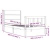 vidaXL Postel bez matrace 100 x 200 cm masivn&iacute; borovice