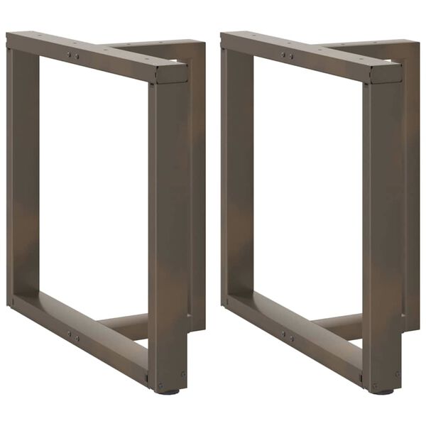 vidaXL Nohy k j&iacute;deln&iacute;mu stolu ve tvaru T, 2 ks, čern&eacute;, 80 x 35 x (72-73) cm, ocel