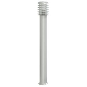 vidaXL Venkovn&iacute; stojac&iacute; lampa stř&iacute;brn&aacute; 110 cm nerezov&aacute; ocel