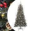 vidaXL Uměl&yacute; v&aacute;nočn&iacute; stromeček Zelen&aacute; 240 cm PVC, plast a ocel