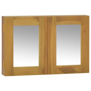 vidaXL Zrcadlov&aacute; skř&iacute;ňka 60 x 10 x 40 cm masivn&iacute; teakov&eacute; dřevo