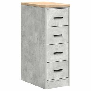 vidaXL Gar&aacute;žov&aacute; skř&iacute;ň Betonově &scaron;ed&aacute; 30x51x85 cm Borovicov&yacute; masiv