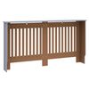 vidaXL Kryt radi&aacute;toru 2 pcs &Scaron;ed&aacute; 152 x 19 x 81,5 cm kompozitn&iacute; dřevo