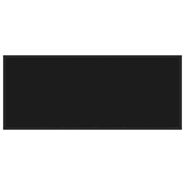 vidaXL Konferenčn&iacute; stolek čern&yacute; s čern&yacute;m sklem 120 x 50 x 35 cm