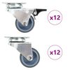 vidaXL 24 ks dvojit&aacute; otočn&aacute; kolečka 50 mm