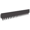 vidaXL Okraj tr&aacute;vn&iacute;ku 20 pcs 103 x 20 cm kov Čern&aacute;