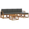 vidaXL Venkovn&iacute; pohovkov&aacute; souprava 6 pcs Přirozen&aacute; a Anthracitov&aacute;