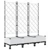 vidaXL Zahradn&iacute; truhl&iacute;k s trel&aacute;ž&iacute; a koly 3 ks B&iacute;l&aacute; 120 x 40 x 131,5 cm