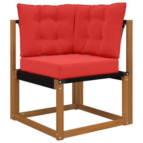 vidaXL Venkovn&iacute; pol&scaron;t&aacute;ř na pohovku 3 pcs Červen&aacute; Polyester