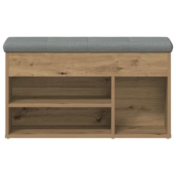 vidaXL Lavice s botníkem dub artisan 82x32x45,5 cm Engineered Wood