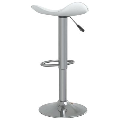 vidaXL Barová stolička bílá chromovaná ocel a umělá kůže